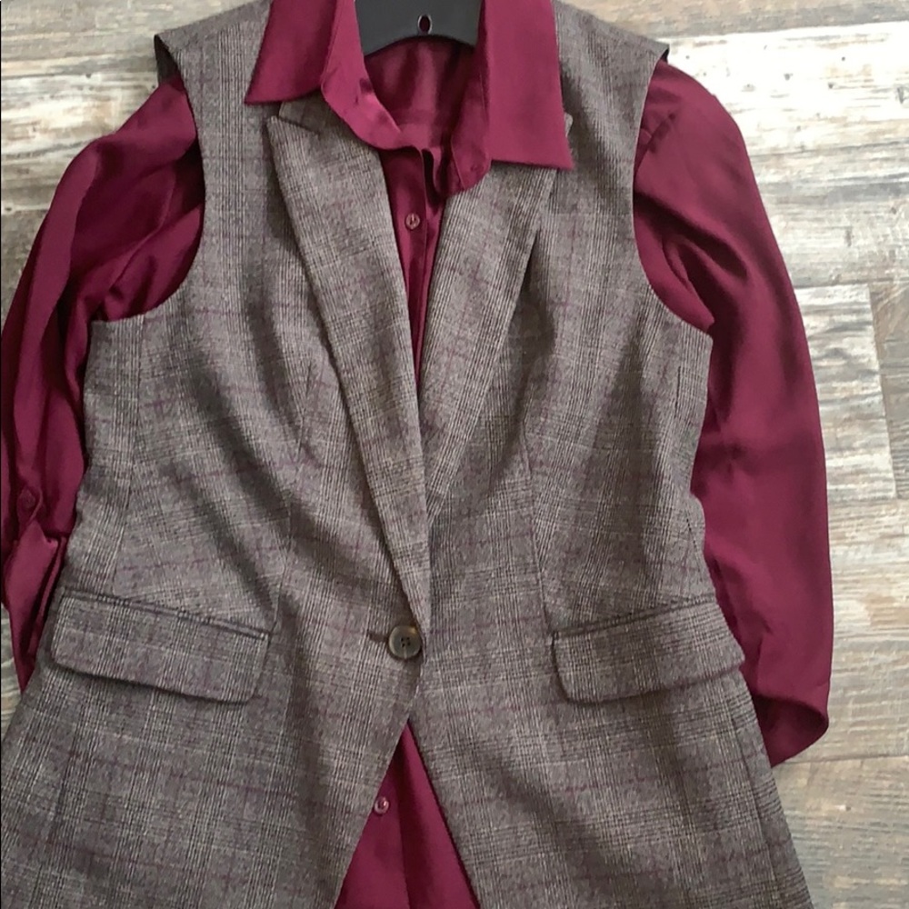 Ann Taylor Factory Blazer Vest
